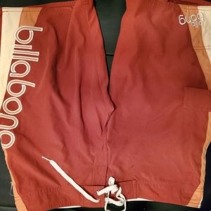 Burnt Orange Junior Billabong board shorts